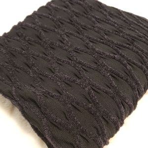 Love & Legend Black Textured Mock Neck Top